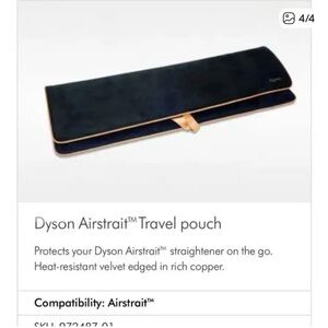 Dyson Airstrait Black and Copper Pouch